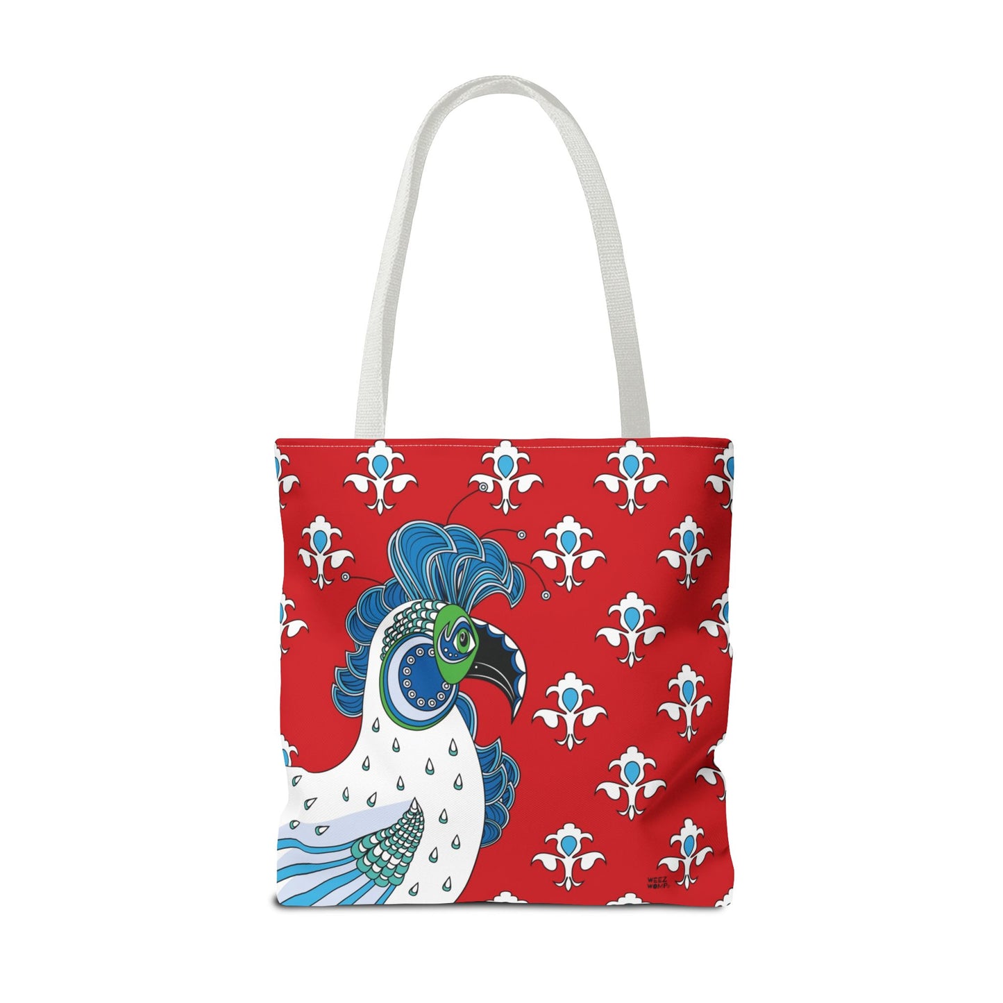Fluer de Lis Rooster in Red - Fashion Tote & Beach Bag