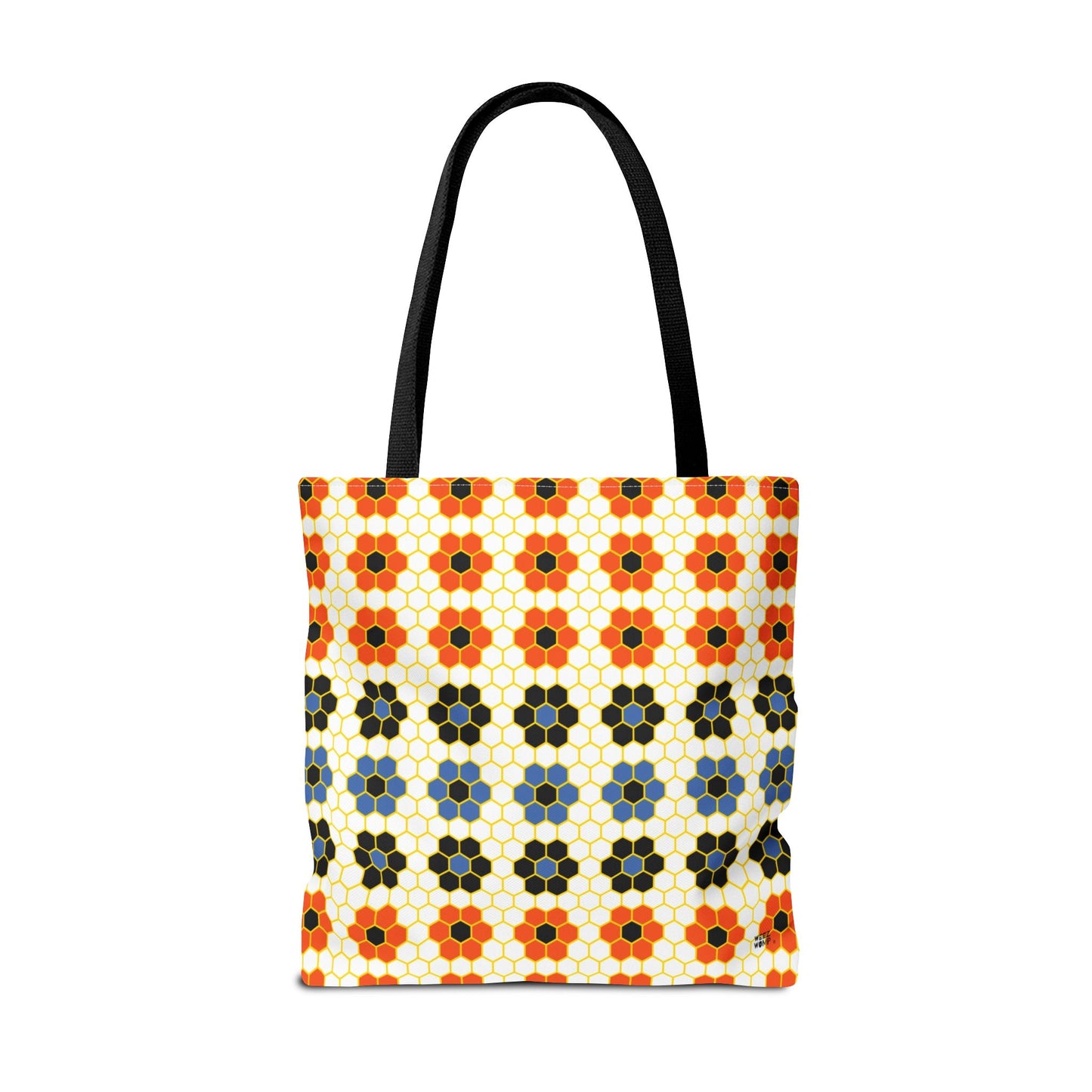 Orange Honeycomb Fashion Tote & Beach Bag