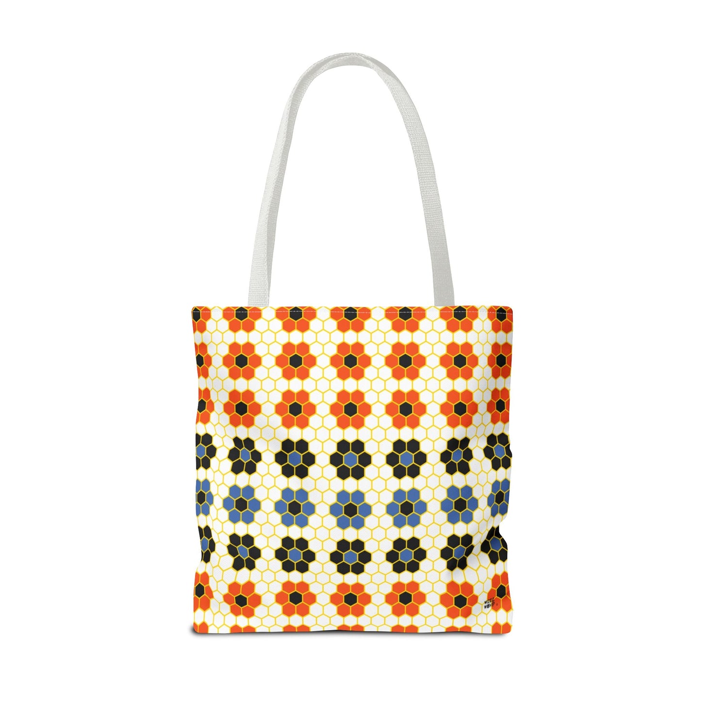 Orange Honeycomb Fashion Tote & Beach Bag
