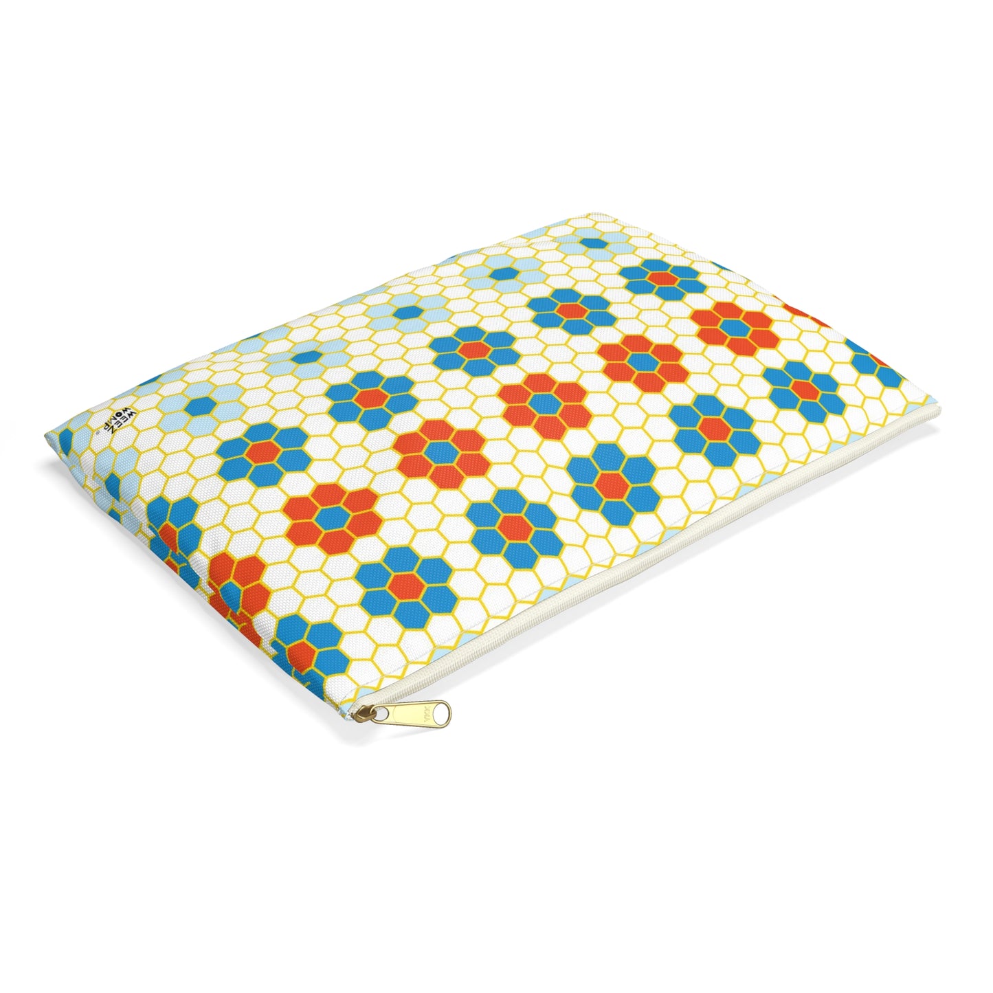 Travel Pouch Cosmetic Bag – Makeup & Toiletry Organizer for Beauty Essentials | Blue Honey Comb