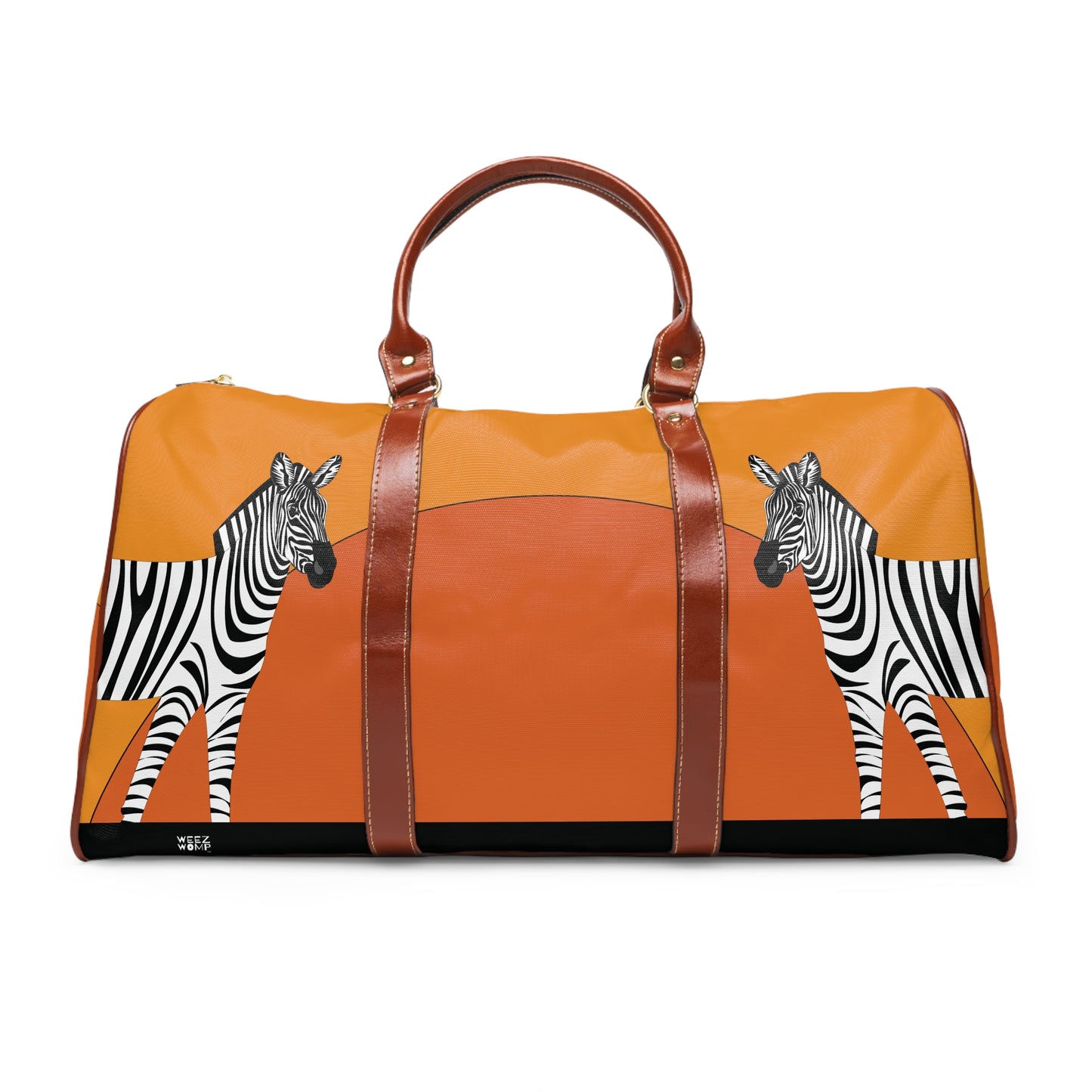 Zebra Print Waterproof Travel Bag — Bold Color Duffel for Stylish Travelers