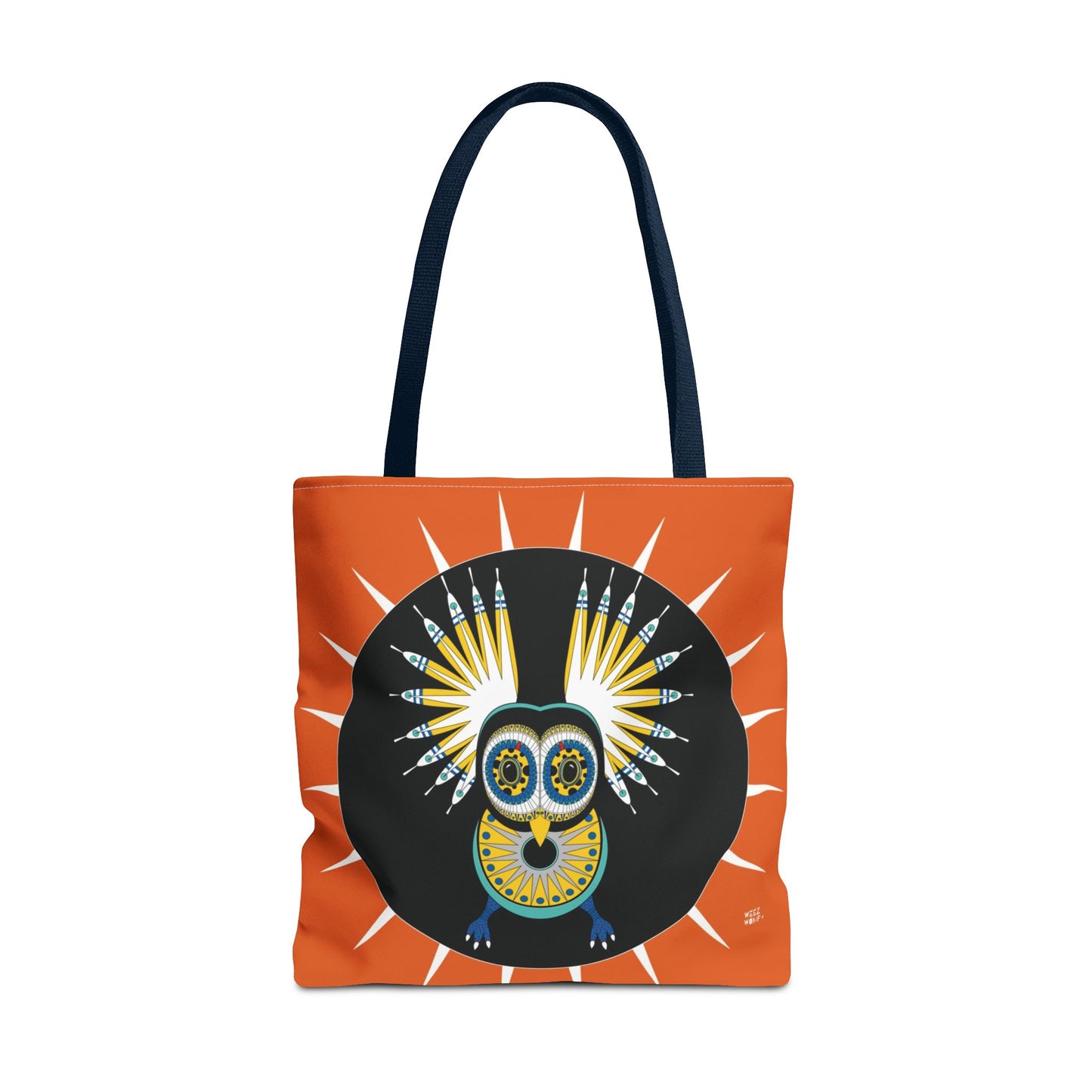Oaxacan Owl in Orange - Fashion Tote & Beach Bag