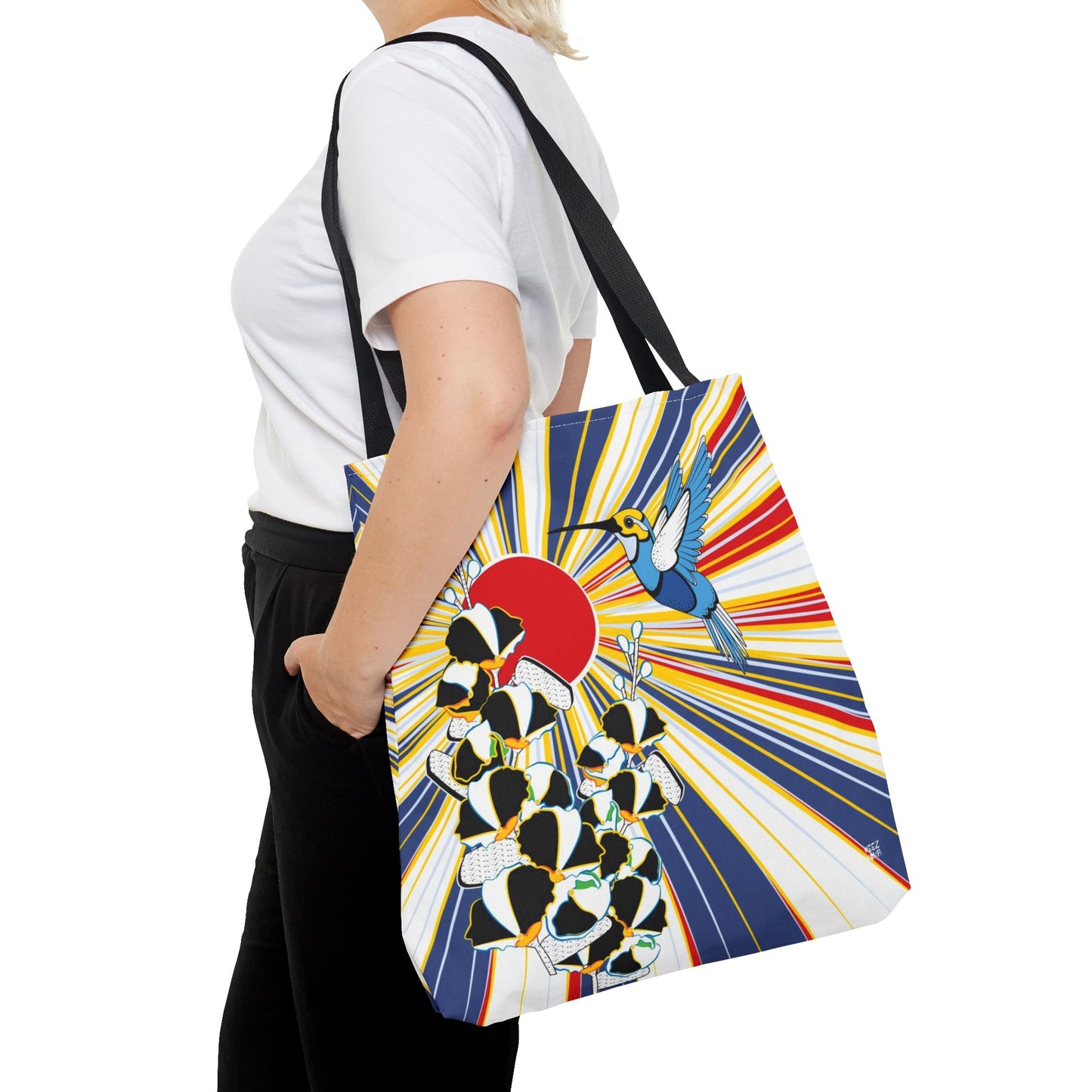 Hummingbird in Pop - Fashion Tote & Beach Bag