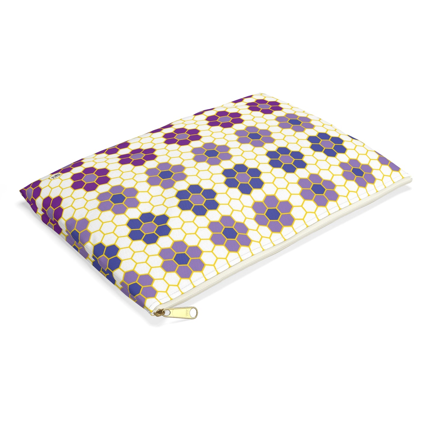 Travel Pouch Cosmetic Bag – Makeup & Toiletry Organizer for Beauty Essentials | Purple Honey Comb