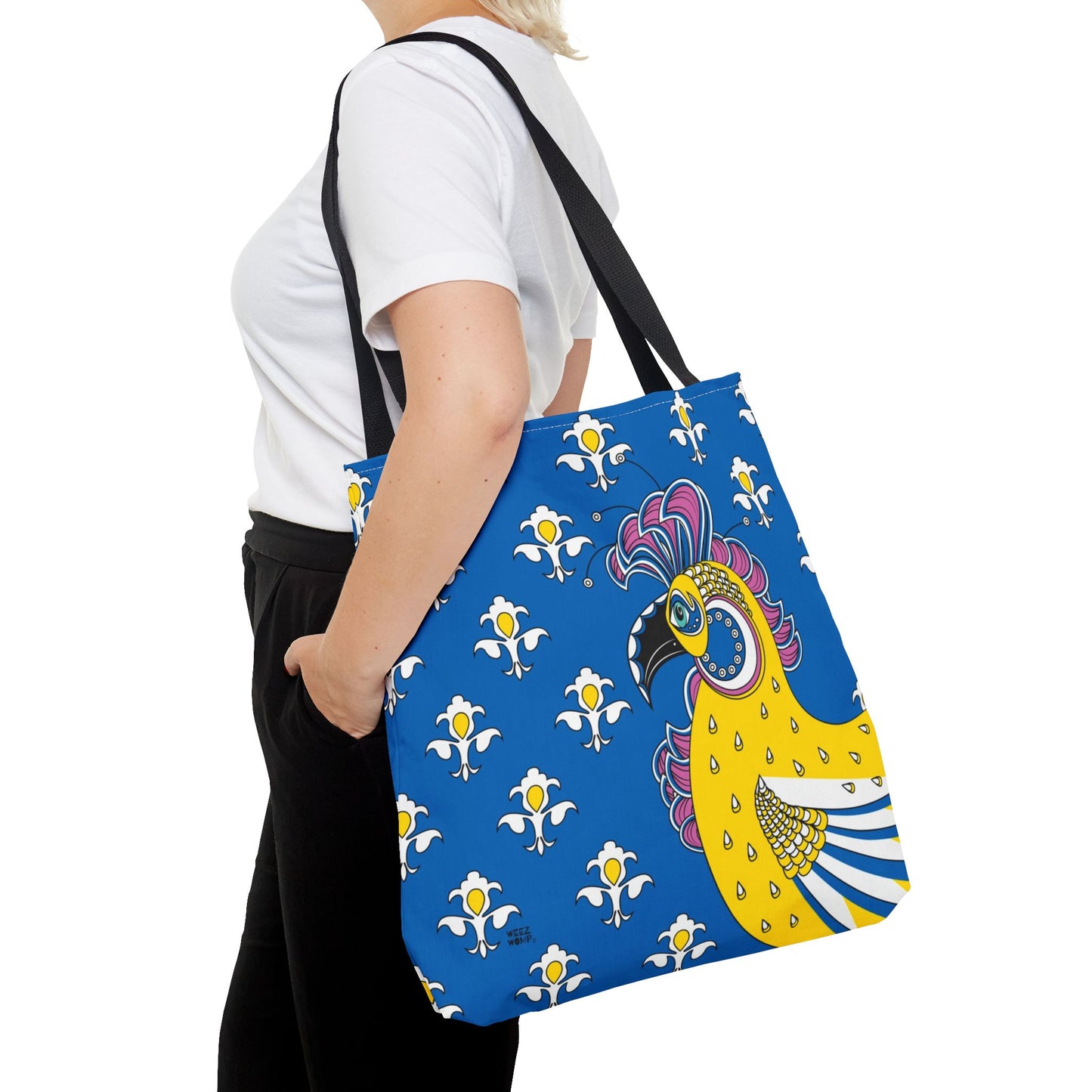 Fluer de Lis Rooster in Red - Fashion Tote & Beach Bag