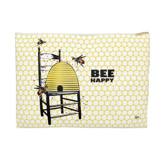 Travel Pouch Cosmetic Bag – Makeup & Toiletry Organizer for Beauty Essentials | Bee Happy