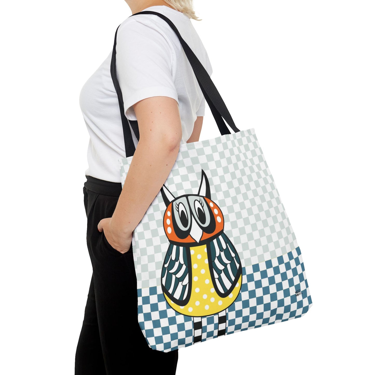 Owl in Yellow - Fashion Tote & Beach Bag