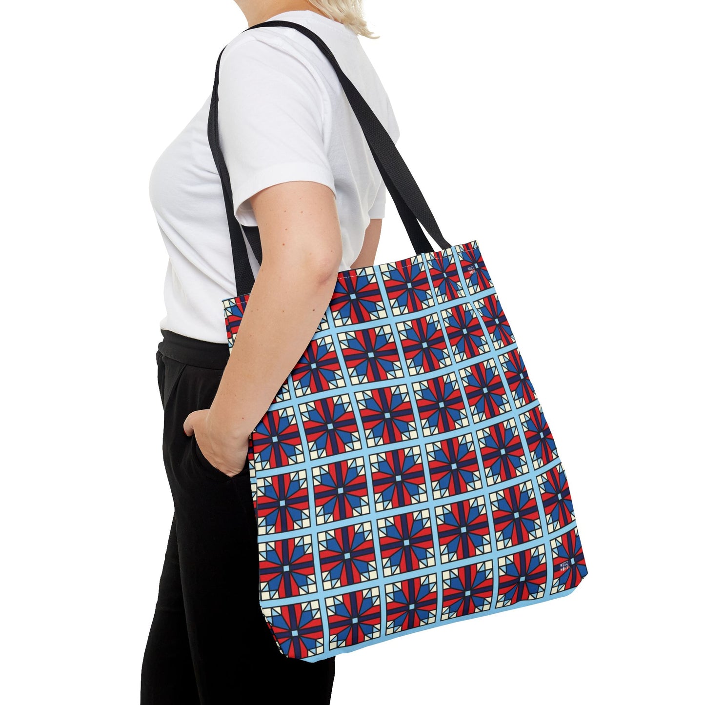 Stars Over Tennessee in Red - Fashion Tote & Beach Bag