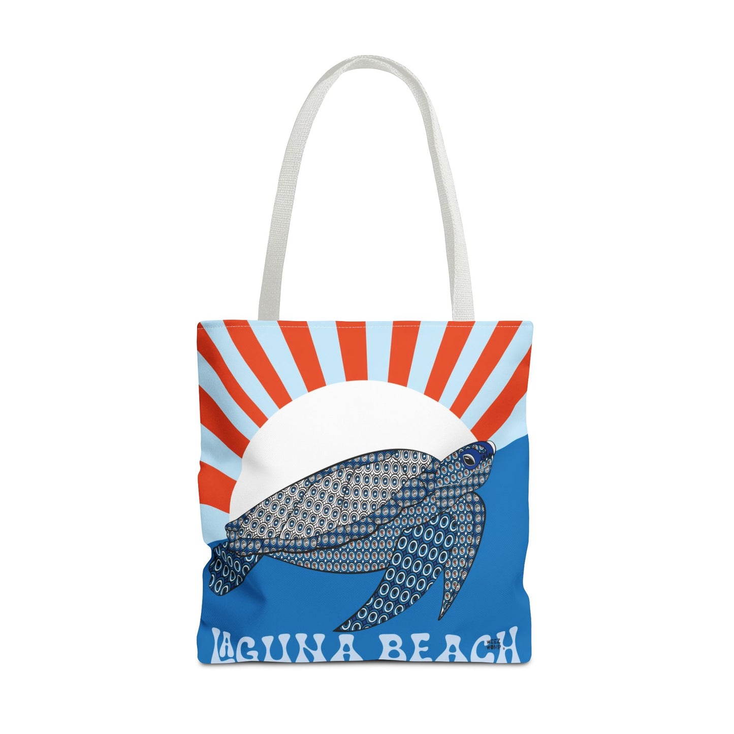Sea Turtle in Blue Fashion Tote - Laguna Beach