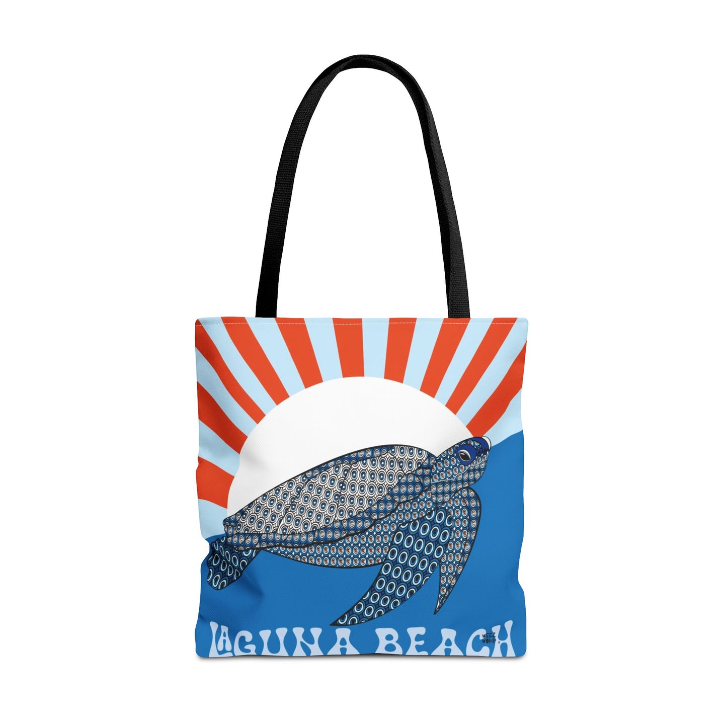 Sea Turtle in Blue Fashion Tote - Laguna Beach
