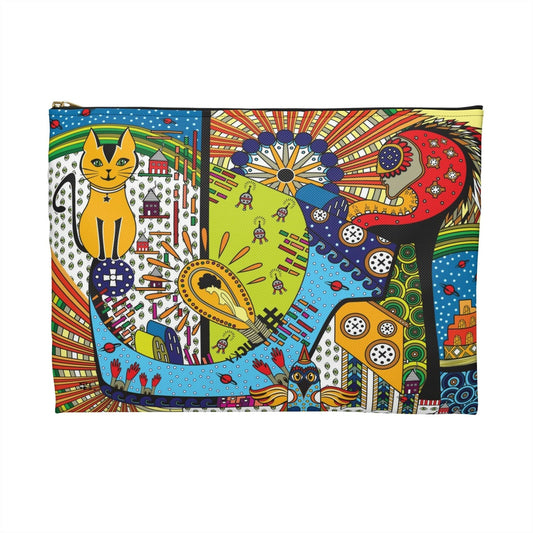 Alien Invasion Makeup Pouch Organizer Cosmetic Bag Accessory Travel Pouch / Cosmetic Bags / Makeup Bags / Toiletry Bag / Waterproof Beauty Bag - WeezWomp