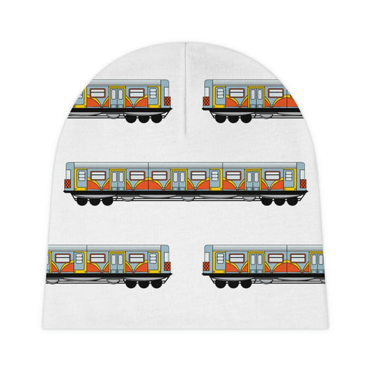 Baby Beanie Train Car in Grey - WeezWomp