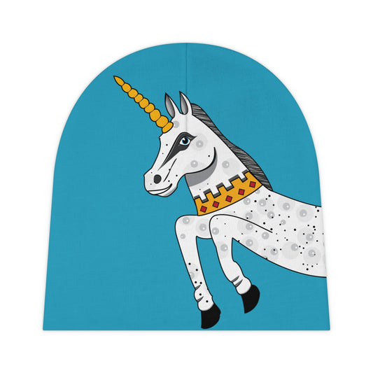 Baby Beanie Unicorn in Turquoise - WeezWomp