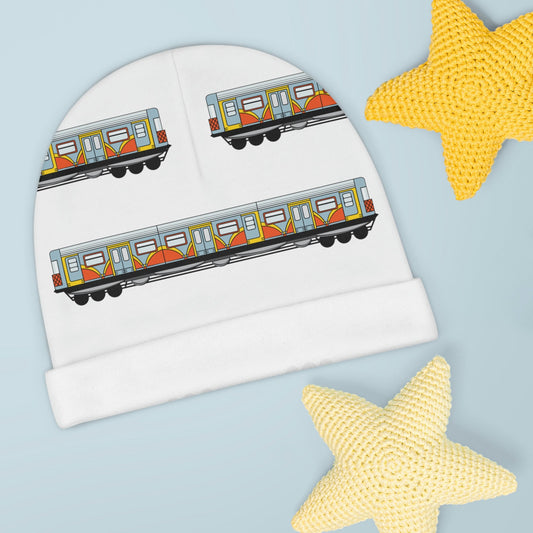 Baby Beanie Train Car in Grey - WeezWomp