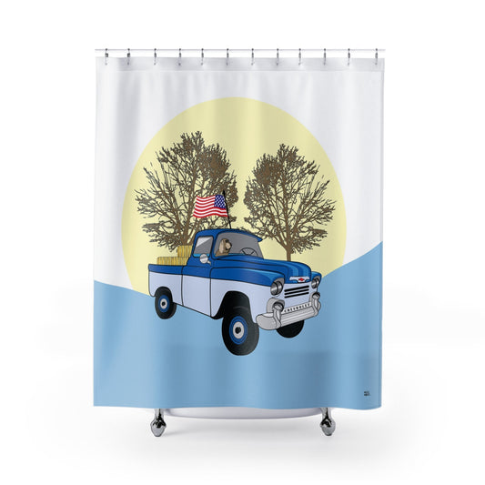 Bathroom Shower Curtain - Modern Fabric - Waiting for Pop - Shower Curtain - Size - 71 x 74 - Bathroom Decor - WeezWomp