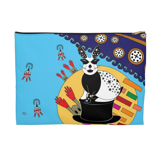 Bunny Invasion Travel Pouch Organizer Cosmetic Bag / Cosmetic Bags / Makeup Bags / Toiletry Bag / Waterproof Beauty Bag - WeezWomp