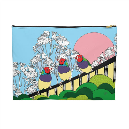 Canary Trio Travel Pouch Organizer Cosmetic Bag / Cosmetic Bags / Makeup Bags / Toiletry Bag / Waterproof Beauty Bag - WeezWomp
