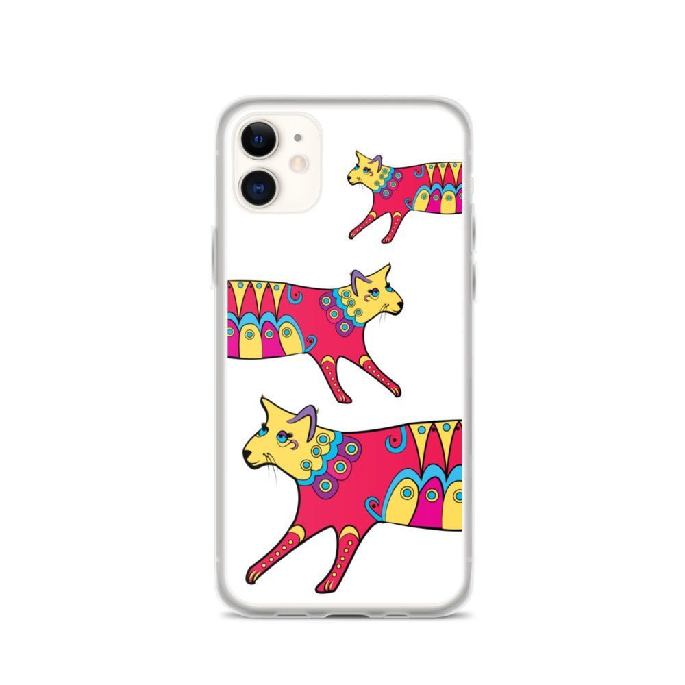 Cat iPhone Fashion Case - Kitty Cat - iPhone 11, 11 Pro, 11 Pro Max, 12, 12 Mini, 12 Pro, 12 Pro Max, 7plus/8plus 7/8, SE, X, XS Max, XR - WeezWomp