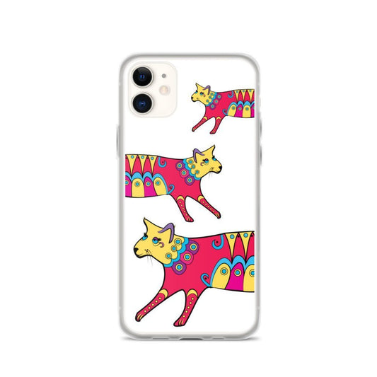 Cat iPhone Fashion Case - Kitty Cat - iPhone 11, 11 Pro, 11 Pro Max, 12, 12 Mini, 12 Pro, 12 Pro Max, 7plus/8plus 7/8, SE, X, XS Max, XR - WeezWomp