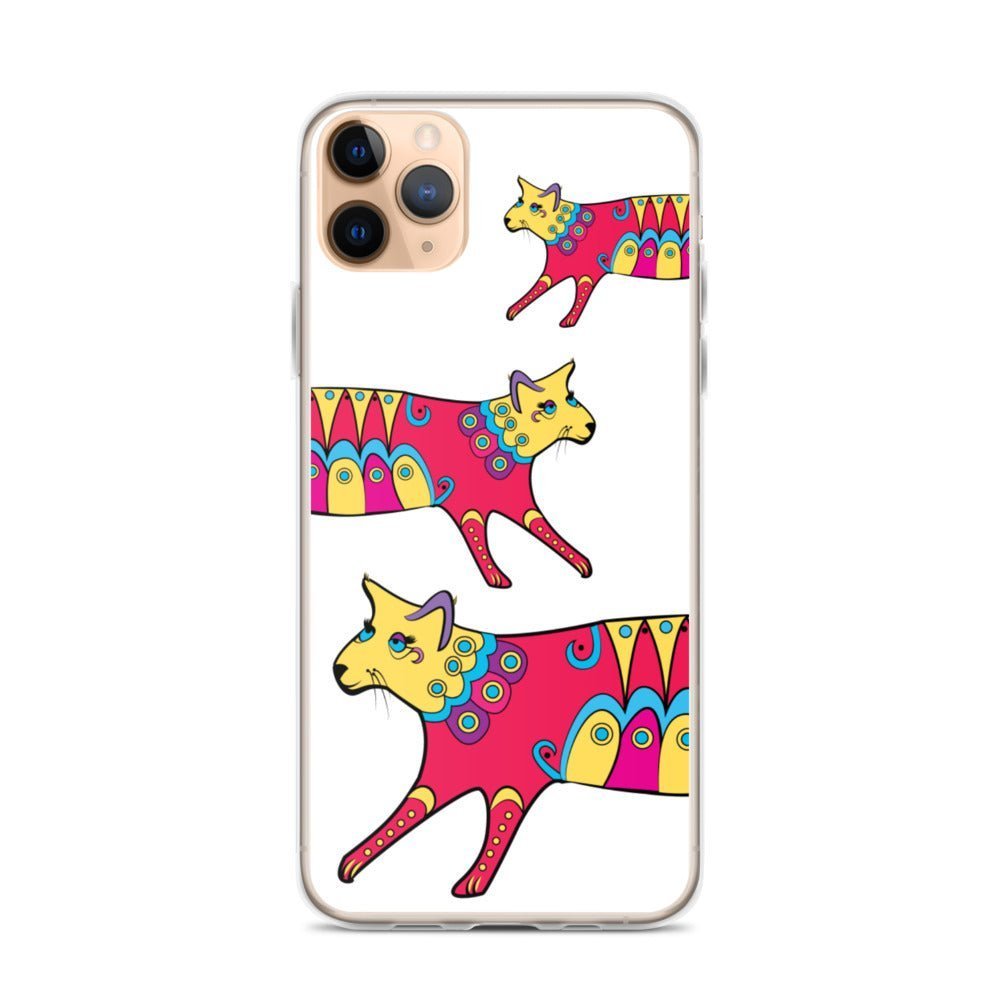 Cat iPhone Fashion Case - Kitty Cat - iPhone 11, 11 Pro, 11 Pro Max, 12, 12 Mini, 12 Pro, 12 Pro Max, 7plus/8plus 7/8, SE, X, XS Max, XR - WeezWomp