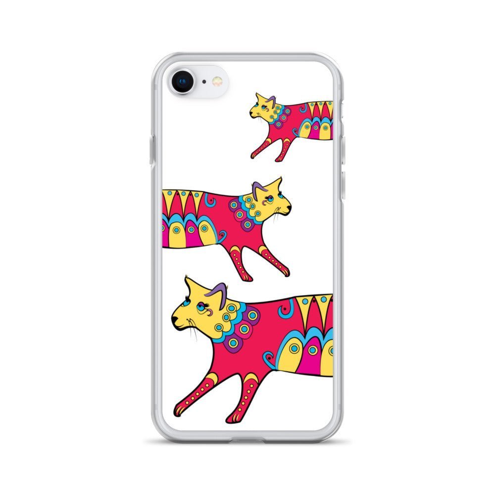 Cat iPhone Fashion Case - Kitty Cat - iPhone 11, 11 Pro, 11 Pro Max, 12, 12 Mini, 12 Pro, 12 Pro Max, 7plus/8plus 7/8, SE, X, XS Max, XR - WeezWomp