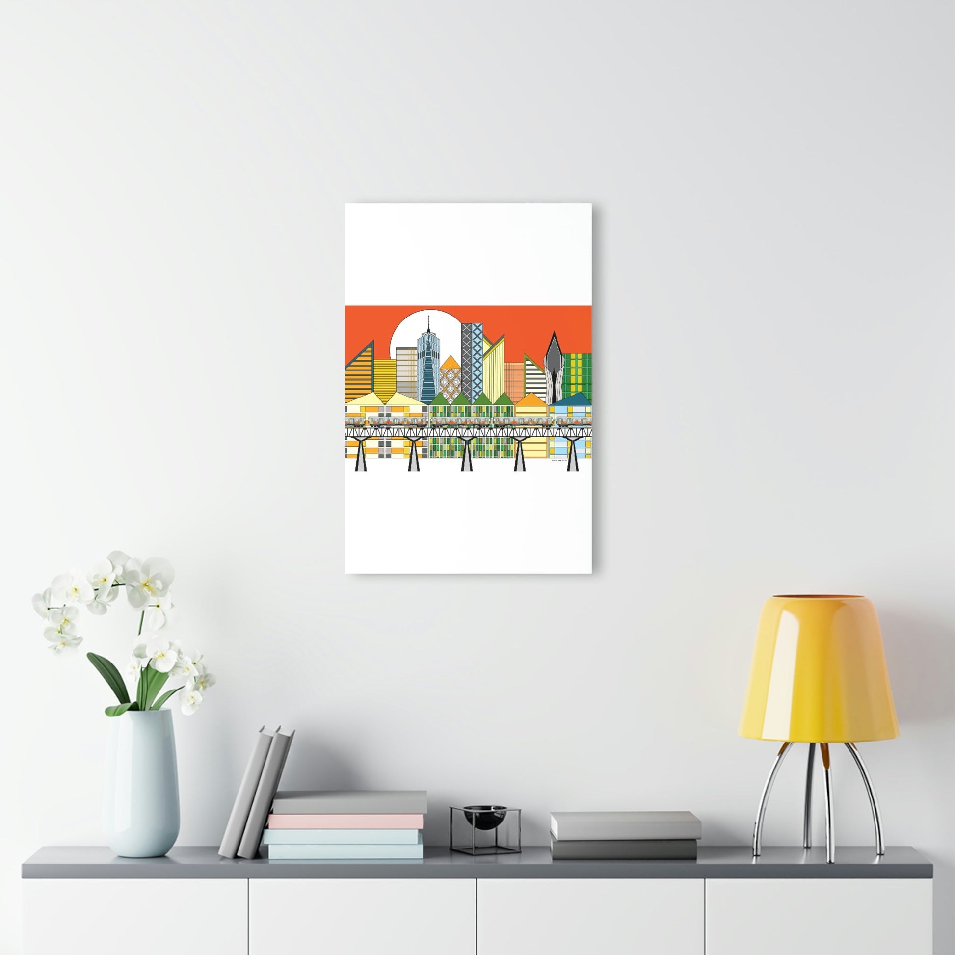 Cityscape Acrylic Print (French Cleat Hanging) - WeezWomp