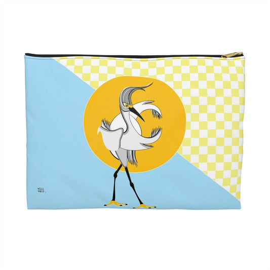Egret Fashion Walk Travel Pouch Organizer Cosmetic Bag / Cosmetic Bags / Makeup Bags / Toiletry Bag / Waterproof Beauty Bag - WeezWomp