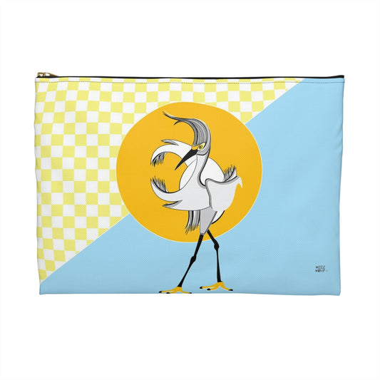 Egret Fashion Walk Travel Pouch Organizer Cosmetic Bag / Cosmetic Bags / Makeup Bags / Toiletry Bag / Waterproof Beauty Bag - WeezWomp