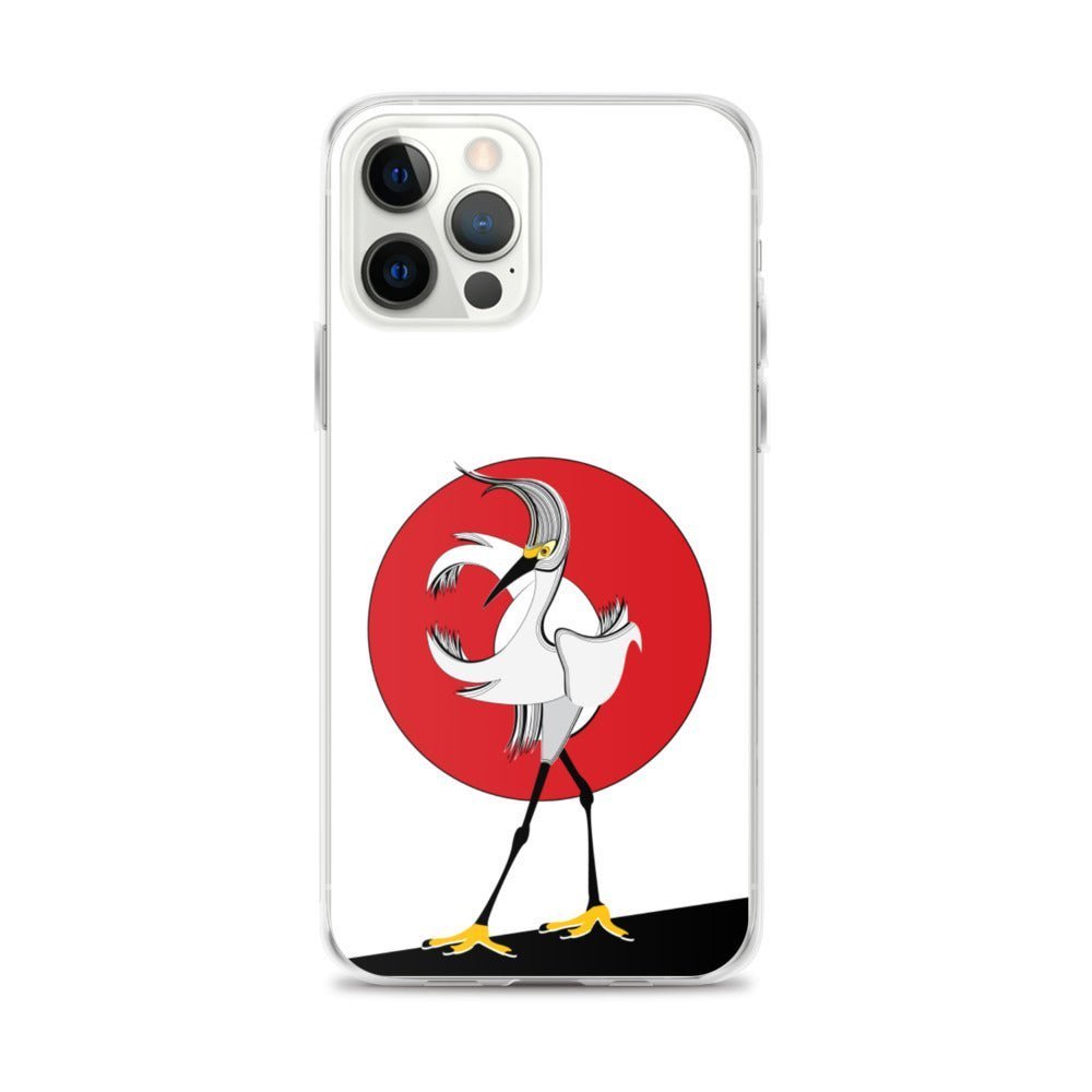 Fashion iPhone Case - Egret Bird - iPhone 11, 11 Pro, 11 Pro Max, 12, 12 Mini, 12 Pro, 12 Pro Max, 7plus/8plus 7/8, SE, x/xs, XS Max, XR - WeezWomp