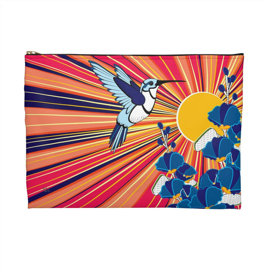 Hummingbird Travel Pouch Organizer Cosmetic Bag / Cosmetic Bags / Makeup Bags / Toiletry Bag / Waterproof Beauty Bag - WeezWomp