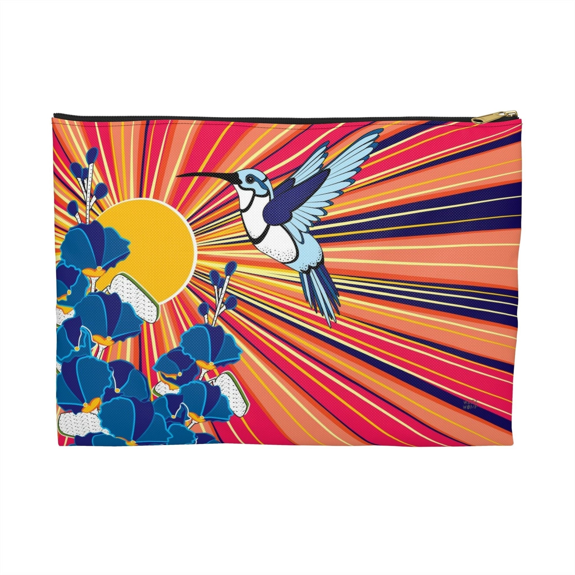 Hummingbird Travel Pouch Organizer Cosmetic Bag / Cosmetic Bags / Makeup Bags / Toiletry Bag / Waterproof Beauty Bag - WeezWomp