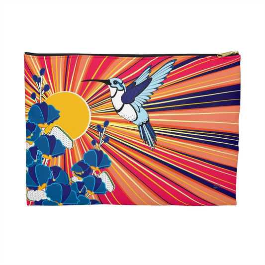 Hummingbird Travel Pouch Organizer Cosmetic Bag / Cosmetic Bags / Makeup Bags / Toiletry Bag / Waterproof Beauty Bag - WeezWomp