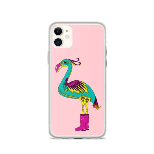 iPhone Fashion Case - Flamingo - iPhone 11, 11 Pro, 11 Pro Max, 12, 12 Mini, 12 Pro, 12 Pro Max, 7plus/8plus 7/8, SE, x/xs, XS Max, XR - WeezWomp