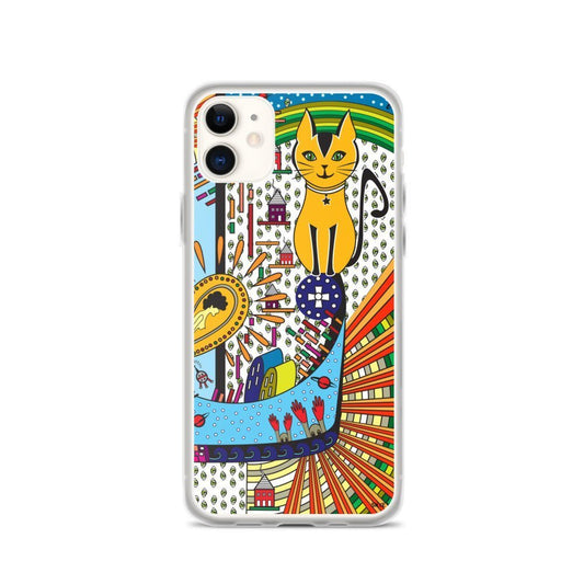 iPhone Protective Case Accessory - Alien Cat Invasion by WeezWomp - WeezWomp