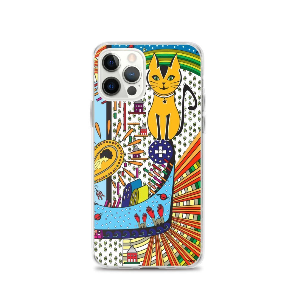 iPhone Protective Case Accessory - Alien Cat Invasion by WeezWomp - WeezWomp