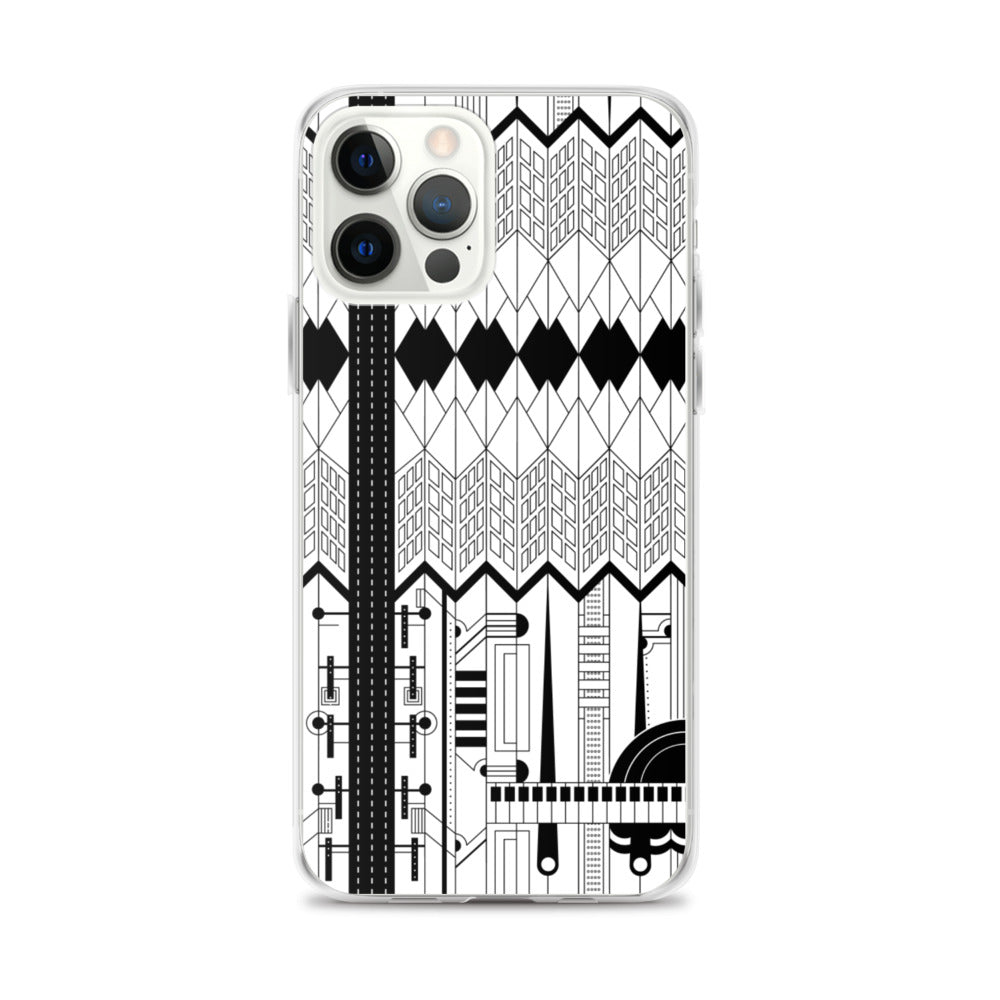 iPhone Protective Cell Phone Case Accessory - Forte in Black & White by WeezWomp - WeezWomp