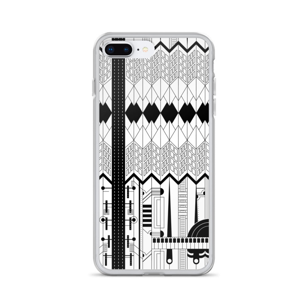 iPhone Protective Cell Phone Case Accessory - Forte in Black & White by WeezWomp - WeezWomp
