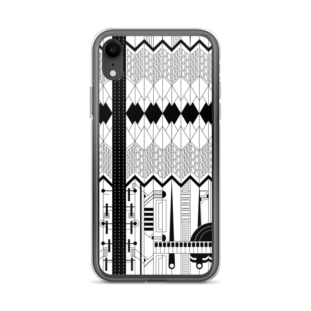 iPhone Protective Cell Phone Case Accessory - Forte in Black & White by WeezWomp - WeezWomp