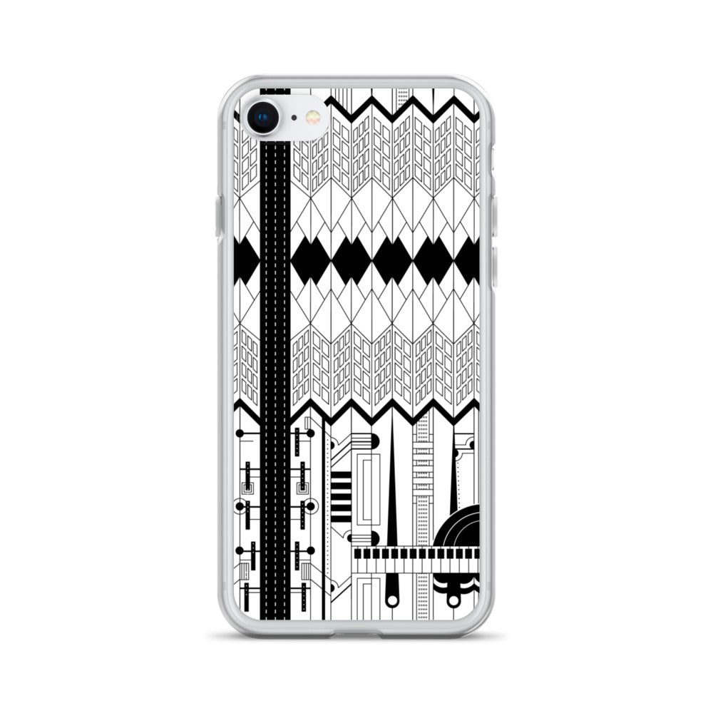 iPhone Protective Cell Phone Case Accessory - Forte in Black & White by WeezWomp - WeezWomp