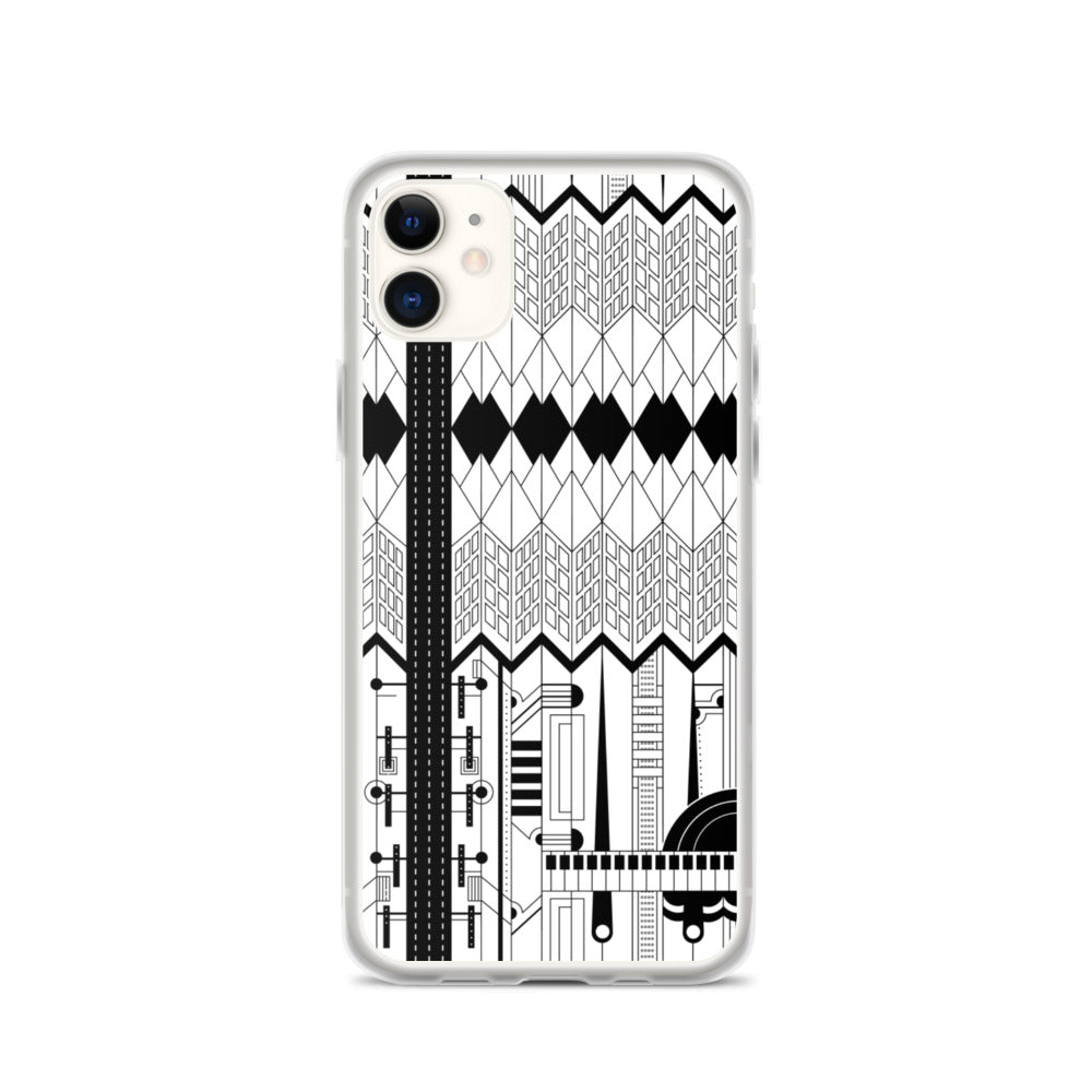 iPhone Protective Cell Phone Case Accessory - Forte in Black & White by WeezWomp - WeezWomp
