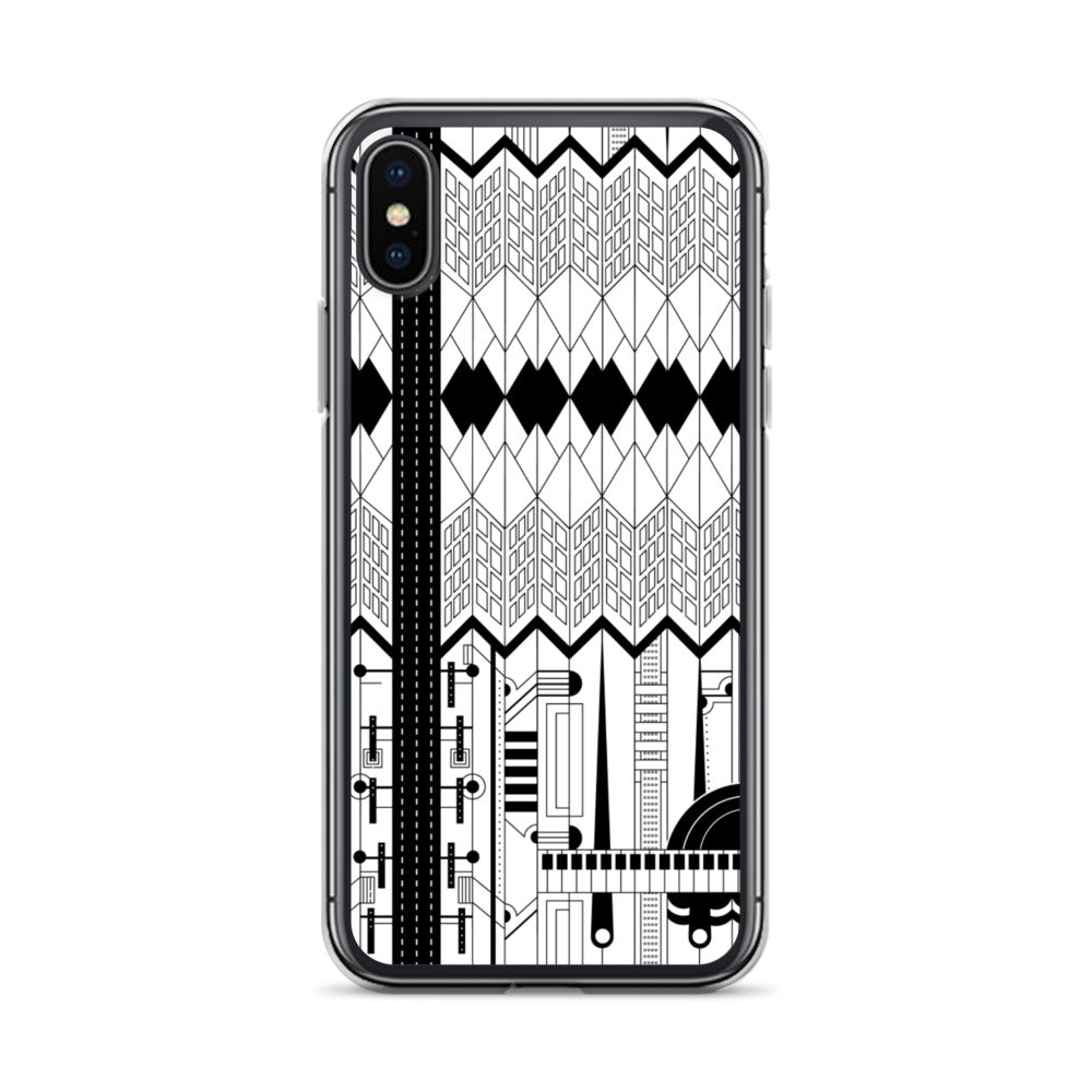 iPhone Protective Cell Phone Case Accessory - Forte in Black & White by WeezWomp - WeezWomp