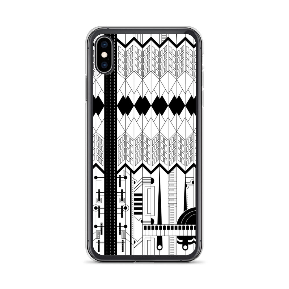 iPhone Protective Cell Phone Case Accessory - Forte in Black & White by WeezWomp - WeezWomp