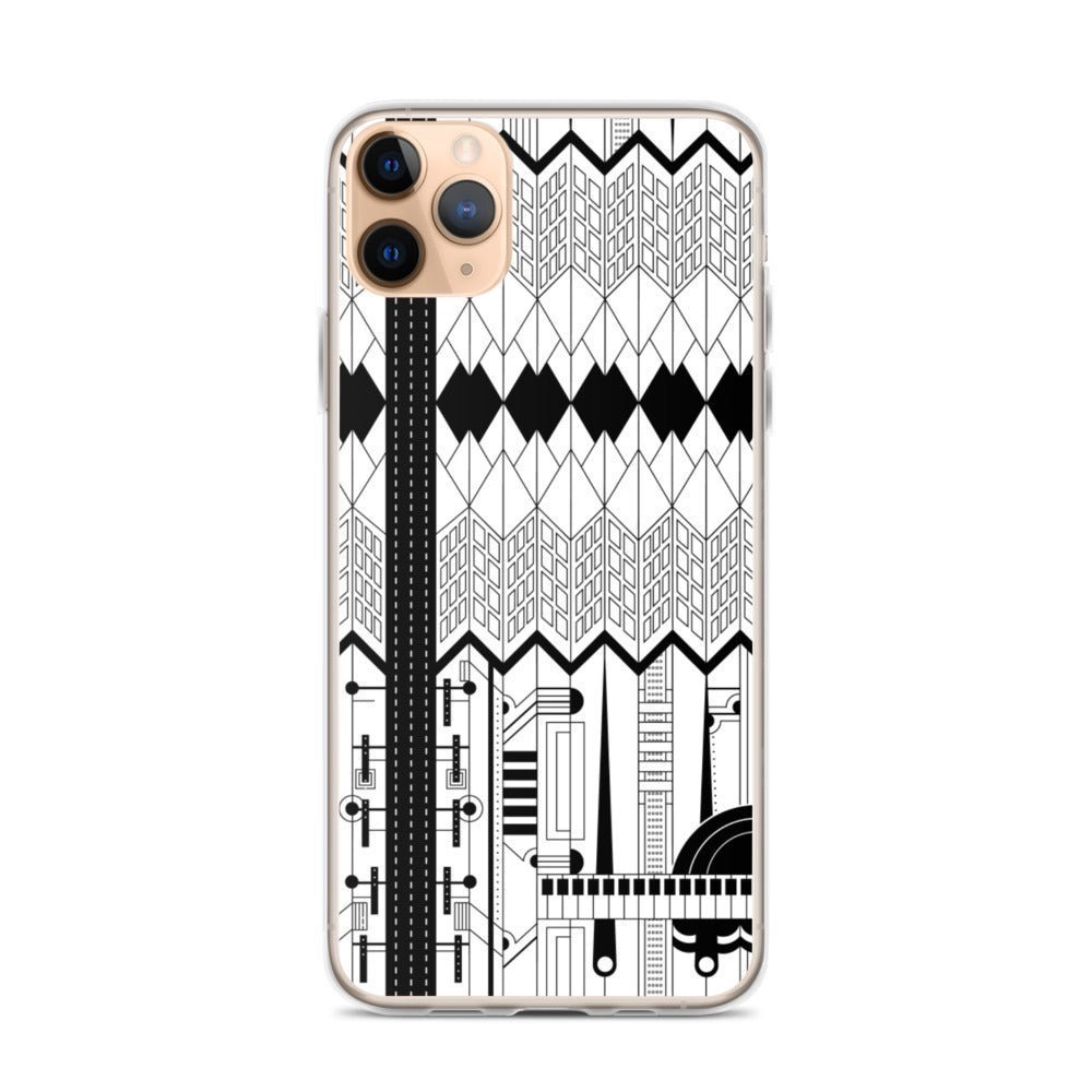 iPhone Protective Cell Phone Case Accessory - Forte in Black & White by WeezWomp - WeezWomp