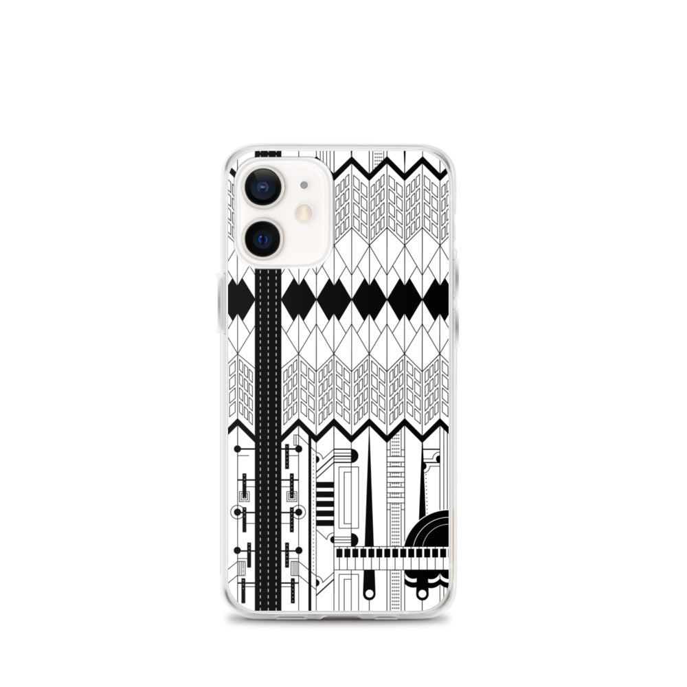 iPhone Protective Cell Phone Case Accessory - Forte in Black & White by WeezWomp - WeezWomp