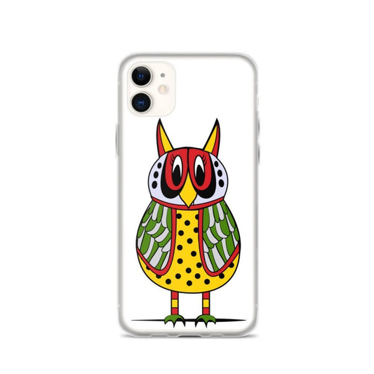 iPhone Protective Cell Phone Case - Retro Owl by WeezWomp - WeezWomp