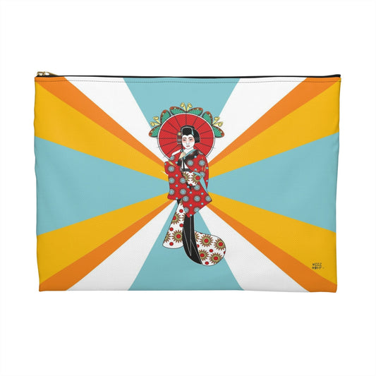 Konnichiwa Travel Pouch Organizer Cosmetic Bag / Cosmetic Bags / Makeup Bags / Toiletry Bag / Waterproof Beauty Bag - WeezWomp
