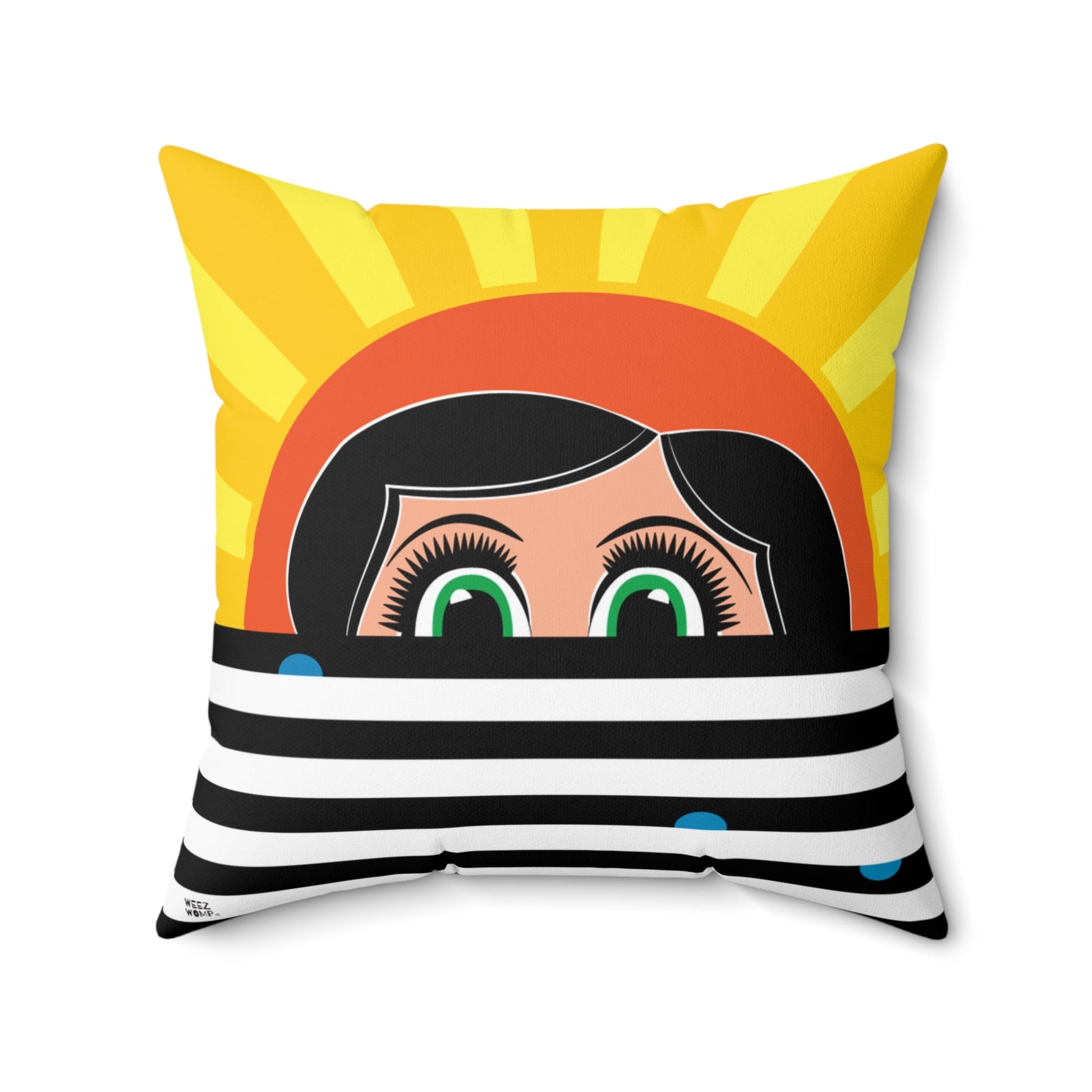 Lilly Spun Polyester Square Pillow - WeezWomp
