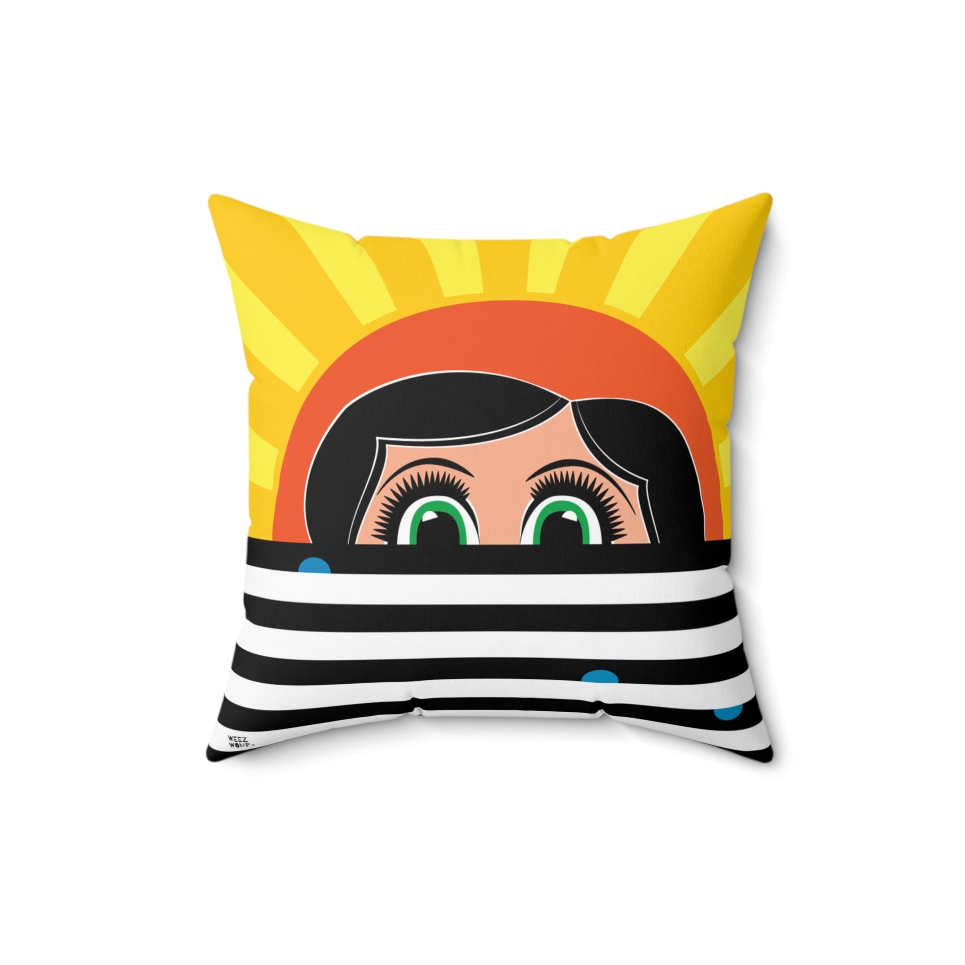 Lilly Spun Polyester Square Pillow - WeezWomp