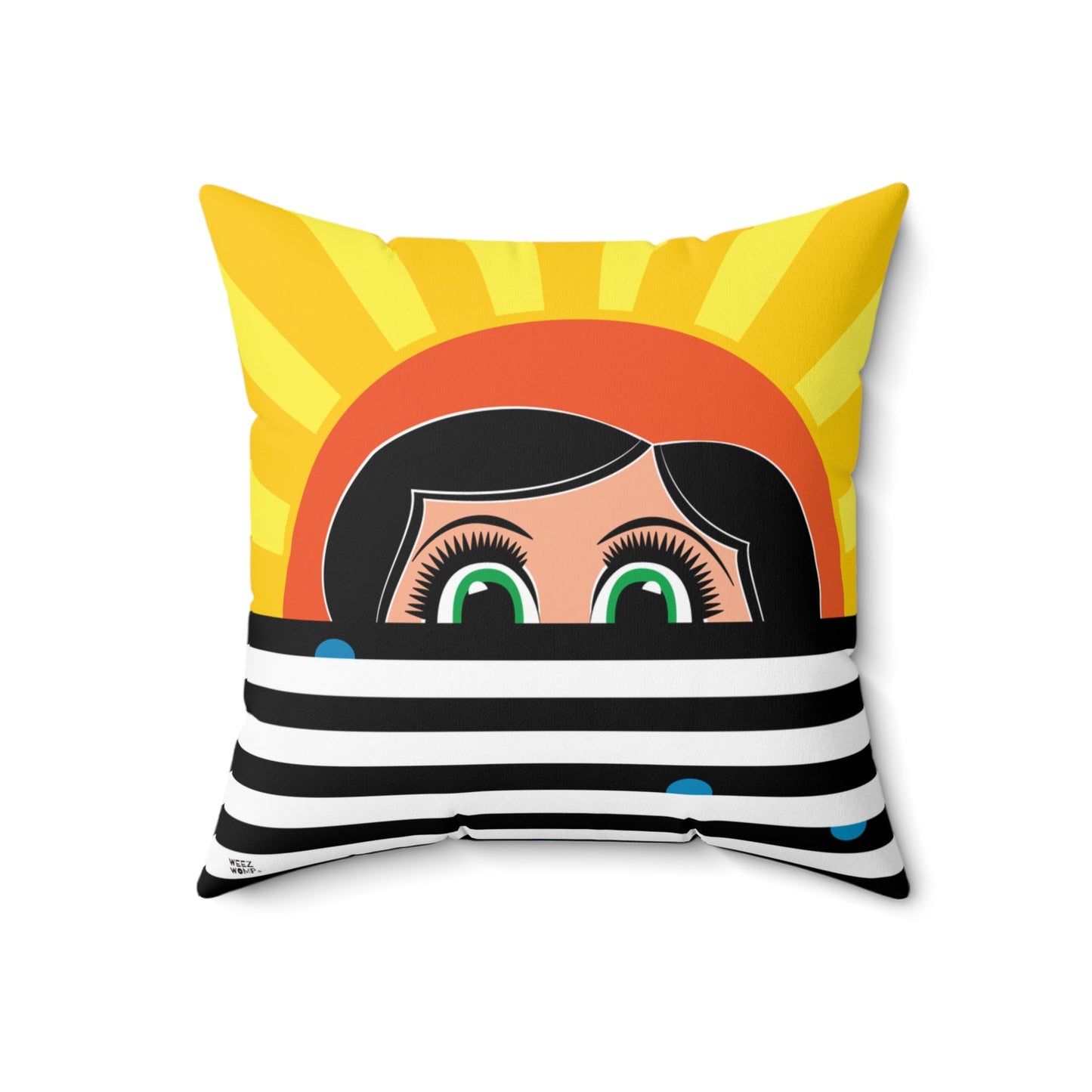 Lilly Spun Polyester Square Pillow - WeezWomp