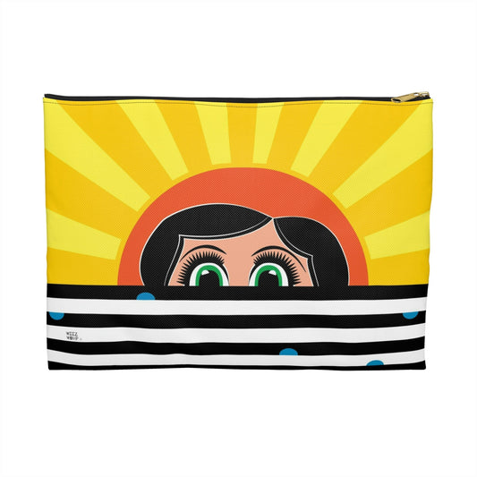 Look at Lucy Travel Pouch Organizer Cosmetic Bag / Cosmetic Bags / Makeup Bags / Toiletry Bag / Waterproof Beauty Bag - WeezWomp